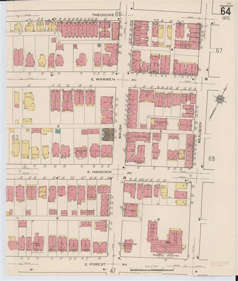Sanborn maps detroit.  Map of congested district.  These detailed maps show the size, shape an...