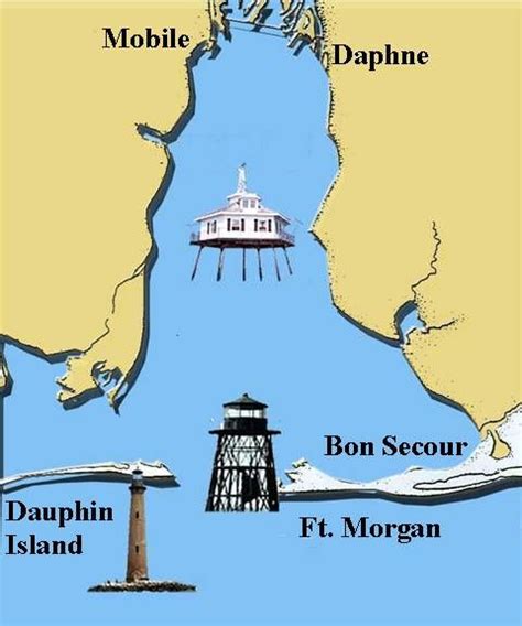 Sand Island Lighthouse Map - Lighthouse - Alabama, United States …