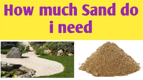 Sand Math: How Much Sand Do I Need For My Project