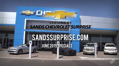 Sand chevy surprise. When you purchase an electric vehicle at Sands Chevrolet - Surprise , we offer a 3 year ALL INCLUSIVE maintenance plan. Tire rotations, filters, and several components that require routine inspections. White glove concierge pick up/drop off Valley wide - Includes delivery of EV loaner . Contactless drop off and pick up with kiosk is also available. 
