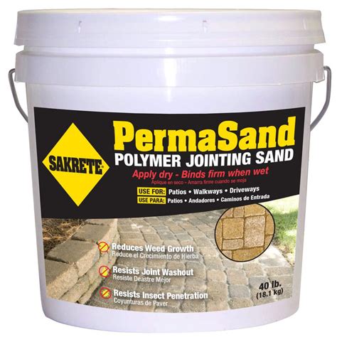Sand for pavers. Sand has a lot of uses, including creating a base for a playground area, filling the spaces between patio pavers or bricks, adding weight to objects, or filtering water and assisting with drainage. Sand can also be added to other materials, including concrete , grout, and paint to add texture and durability. 