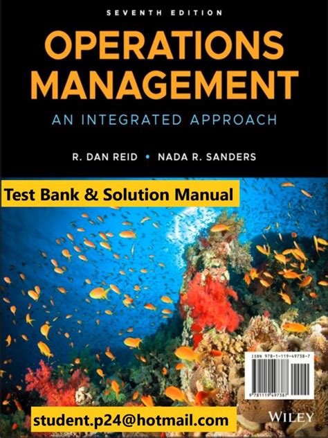 Sanders reid operation management solution manual. - Call center wfm operations training manual.