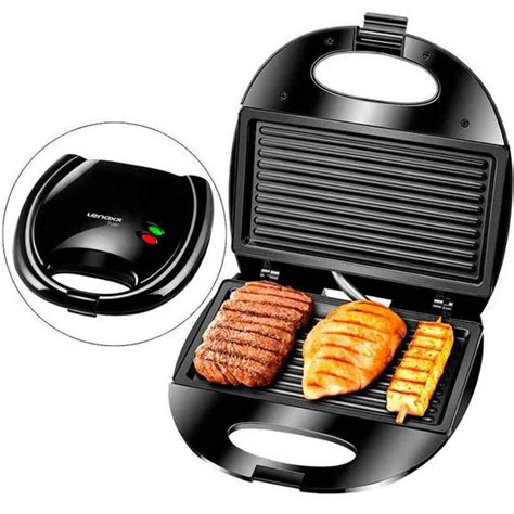 Sanduicheira Grill antiaderente 750 watts Pratic Grill