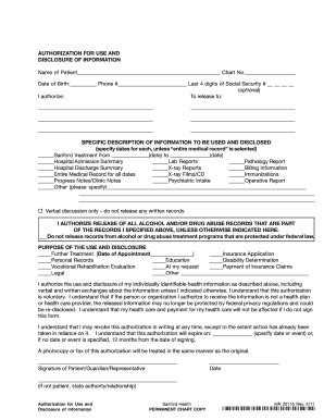 Sanford Health Release Form