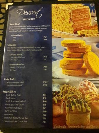 Sans Rival Bistro, Dumaguete City - Menu, Prices & Restaurant …