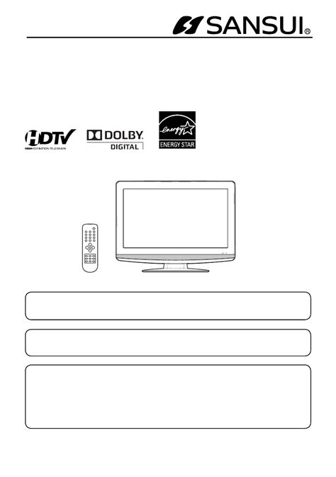 Sansui monitor color settings.  View the Sansui HDLCD19WB manual for f...