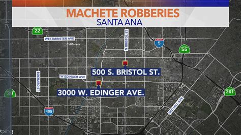 Santa Ana police searching for machete-wielding robbery suspects