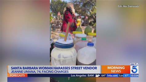 Santa Barbara woman seen on video harassing Latino street vendor