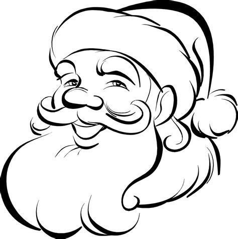 Santa Claus Stencil Printable