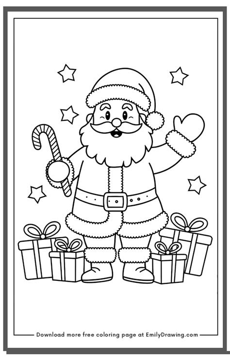 Santa Clause Coloring Shee
