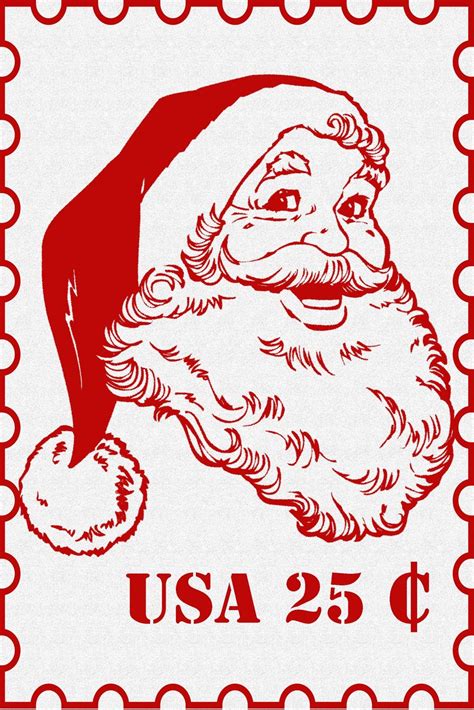 Santa Stamps Printables