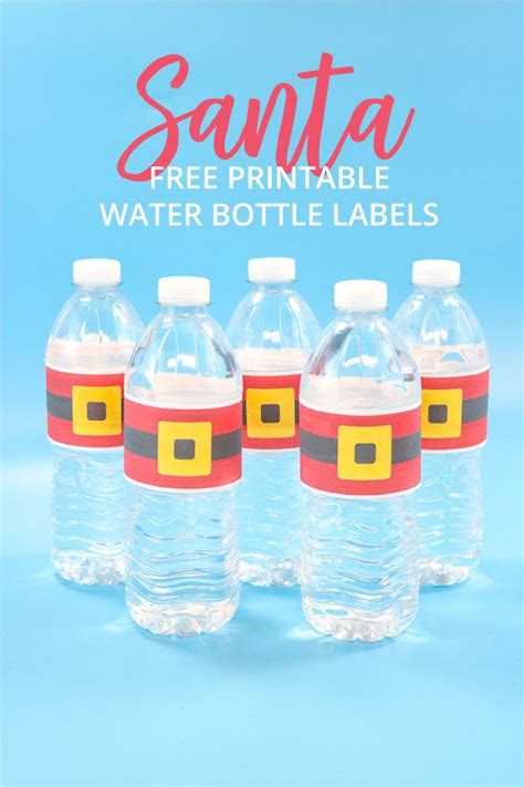 Santa Water Bottle Labels That S What Che Said