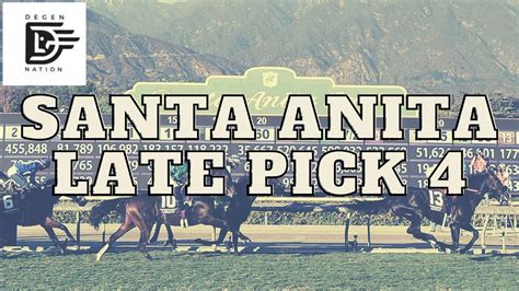 Santa anita pick 4. Santa Anita Pick 4. Free Plays for October 8th 2023. Another 10 race card today and it’s a tough one. My Pick 4 bet is way more than I would like but it feels like it is the kind of sequence that could pay big when we connect! D’ont forget we have a bonus day of racing tomorrow. Today’s Full Card is available for $8. 