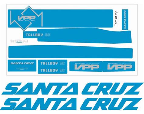 Santa cruz tallboy decals.  Replica Santa Decals For Santa Cruz Bikes.  4 si...