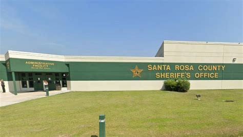 Apr 22, 2024 · Santa Rosa Co Jail - Visitation. Times and days are subject to change without notice. Monday 8:30 am - 4 pm. Thursday 9 am - 4 pm. Friday 8:30 am - 5:00 pm. Saturday 10 am - 3:30 pm. Sunday 10 am - 3:30 pm. All federal holidays. This facility may also have a video visitation option, please call 850-983-1171 for more information, alerts, or ... . 