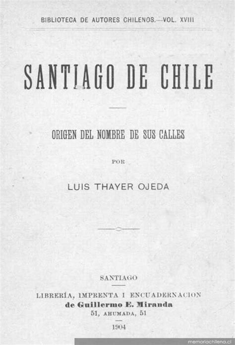 Santiago de chile, origen del nombre du sus calles. - Bench manual for homelite weed eater.
