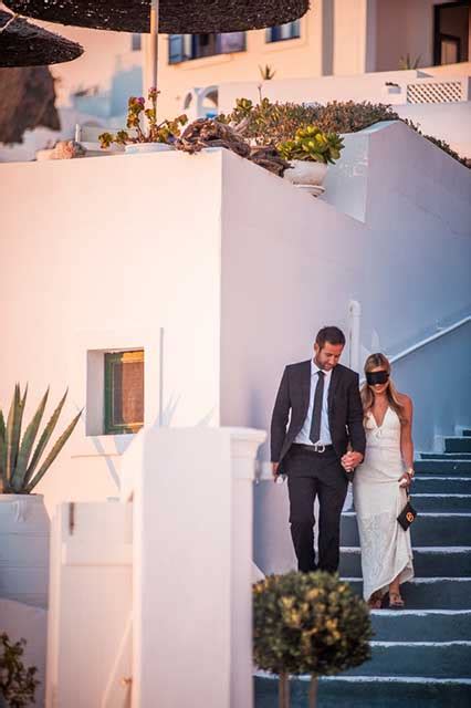 Santorini'de Evlenme Teklifi Pinterest.
