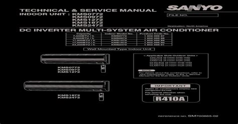 Sanyo air conditioner manual rcs 4vpis4u. - 1998 acura el rod bearing manual.