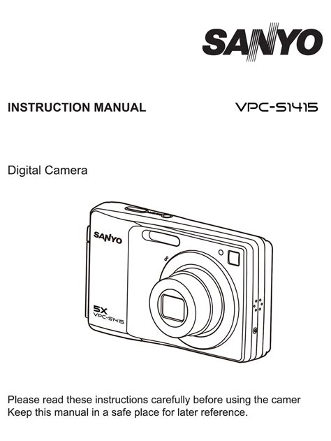 Sanyo digital camera vpc s1415 manual. - Manuale bsava di assistenza infermieristica pratica veterinaria di elizabeth mullineaux.