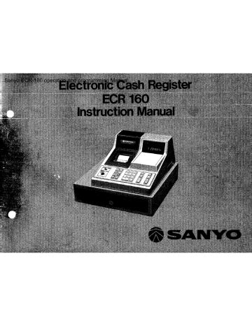 Sanyo electronic cash register ecr 160 manual. - Case 580c backhoe repair manual on line.