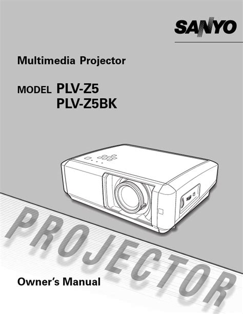 Sanyo plv z5 plv z5bk multimedia projector service manual. - Sea doo spx 5874 gts 5815 1995 workshop manual.