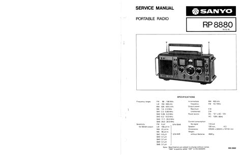 Sanyo rp 8880 manual de servicio. - Electrolux aqualux 1200 combination washer dryer manual.