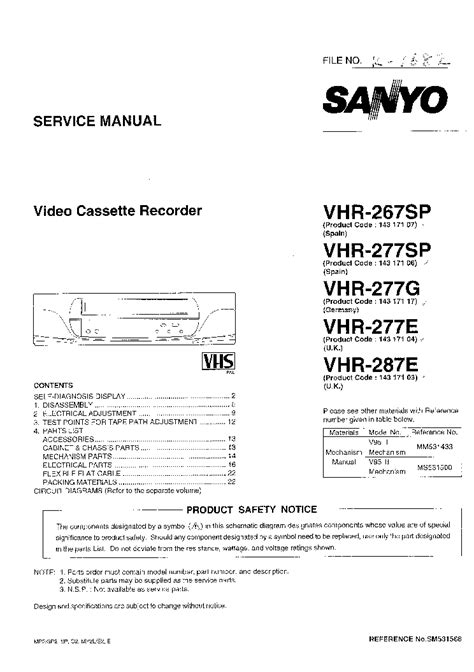 Sanyo vhr 277sp vcr repair manual. - Luci di retromarcia civiche a conversione manuale automatica.