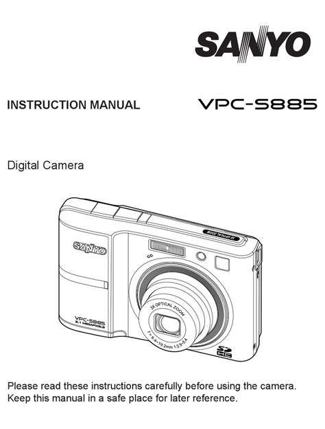 Sanyo vpc 5880 digital camera manual. - Standards 1992 a resource and guide for identification selection and.