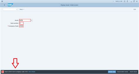 Sap Error Message