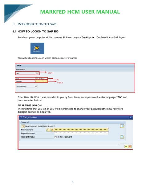 Sap Hcm User Manual