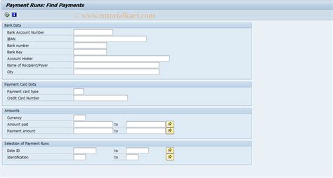 Sap Payment Run Tcode