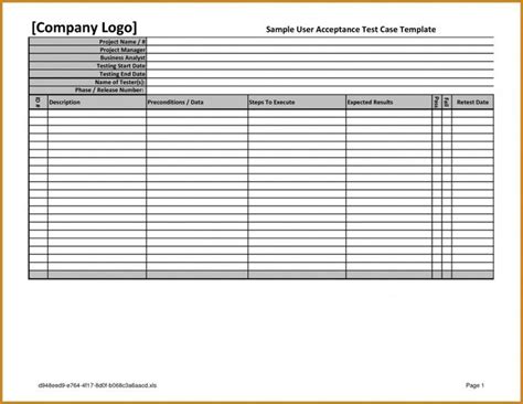 Sap Test Script Template Excel Glendale Community