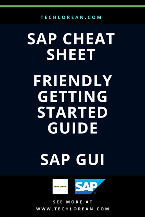 Sap cheat sheets and user guide. - Subaru transmission 5at workshop repair manual.