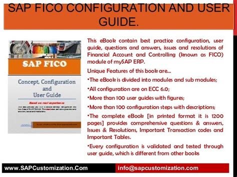 Sap fico configuration and user guide. - Grand bassam & les comptoirs de la côte.