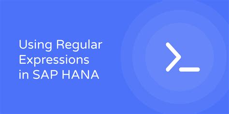 Sap hana substring regex examples.  Before digging into the new features, I would ...