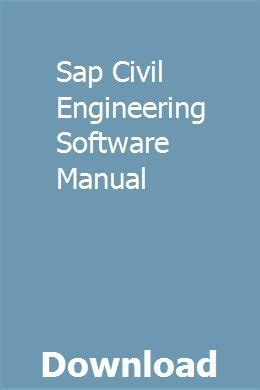 Sap software manual for civil engg. - 2005 2010 kia sportage service repair manual.