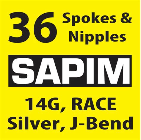 Sapim Race, Silver, 36 Spokes and Nipples – Sunny Spokes