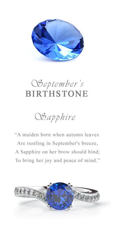 Sapphire Birthstone for those born in July, September ...