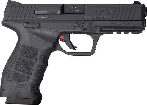  Overview. Sar USA SAR9 9mm Luger 4.4in Black Pistol - 17+1 Rou