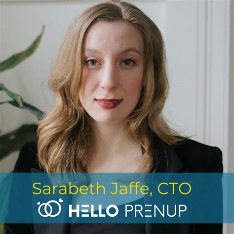 Sarabeth Jaffe - CTO & Co-Founder - HelloPrenup LinkedIn