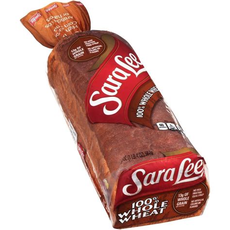 Sarah lee bread. Multi-Grain Bread. 25% Fewer Calories than regular white bread. No artificial colors or flavors. Trans Fat 0g per serving. 20 oz loaf. 2 ct. 