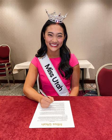 Sarah sun utah. Deseret News: Meet Sarah Sun, Miss Utah 2023 and a Latter-day Saint convert committed to serving others. Fox13: Sarah Sun becomes first Chinese American woman to be crowned Miss Utah. ABC4 Utah: First Chinese Woman Wins Miss Utah 2023 Crown. Sarah Sun Crowned Miss Utah 2023, Over $70,000 in Scholarships Awarded to Contestants. 