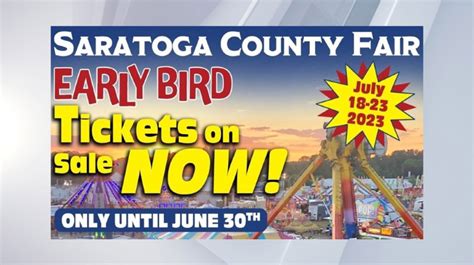 Saratoga County Fair announces early-bird ticket sale