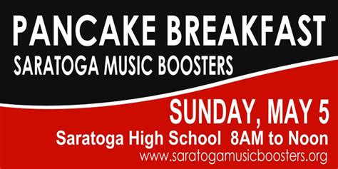Saratoga Music Boosters hosting pancake breakfast