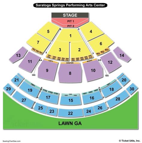 For most concerts, rows in Section 24 are labeled J-N. (Section 15) - -. 11May. Wu Han. Saratoga Performing Arts Center - Saratoga Springs, NY. Saturday, May 11 at 7:00 PM. 19May. Hozier.. 