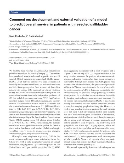 Sarculator is a Good Model to Predict Survival in Resected