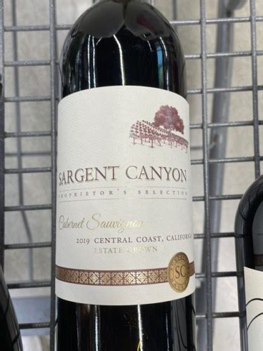 Sargent Canyon 2016 Estate Grown Cabernet Sauvignon Central …