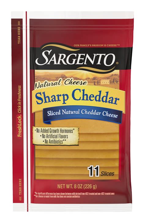 Sargent cheese. Sliced Medium Natural Cheddar Cheese, 11 slices. 100% REAL, NATURAL CHEESE GREAT ON SANDWICHES. Not too mild, not too sharp, Sargento ® Medium Natural Cheddar Cheese has just the right amount of bite to wake up your taste buds. This Cheddar is the perfect choice for classic grilled cheese sandwiches and all your favorite subs and wraps. 