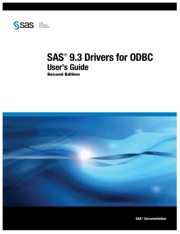 Sas 92 drivers for odbc users guide. - Solution manual for managerial accounting balakrishnan.