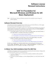 Sas installation data file is expired.  SAS Software License Renewal Order Email When it is ti...